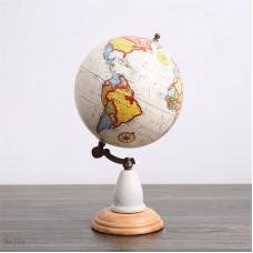 Handicrafted World Map Rotaing Desktop World Map Globe Table Decor Geography Map 699988191888  292638118100